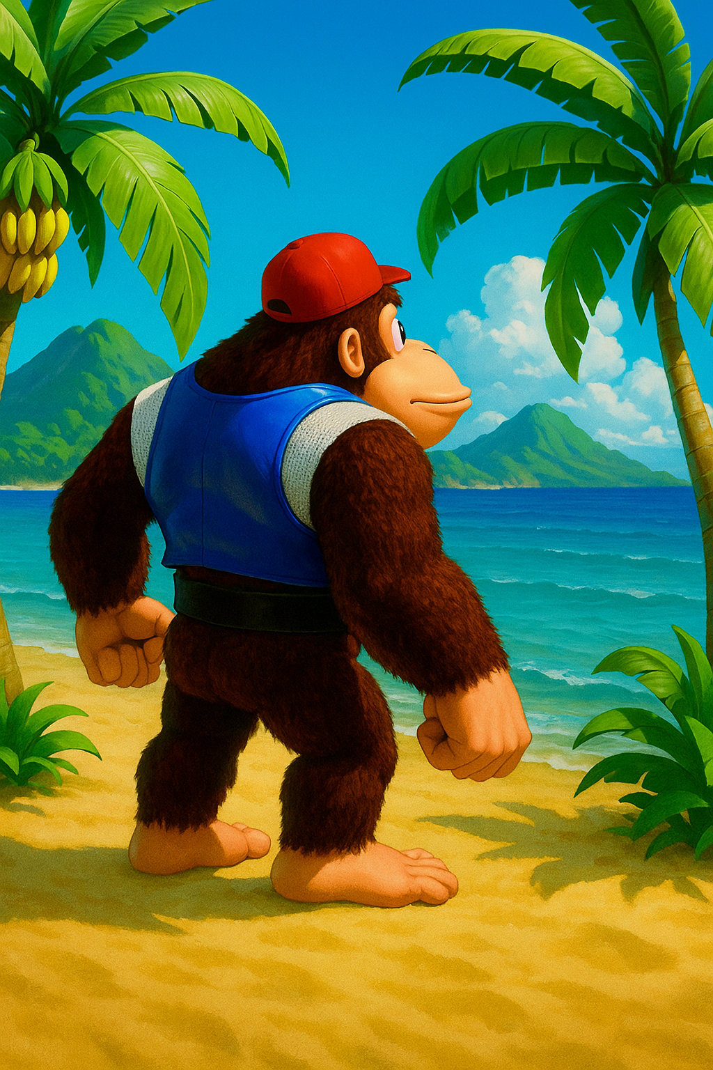 Chunky Kong on Beach
