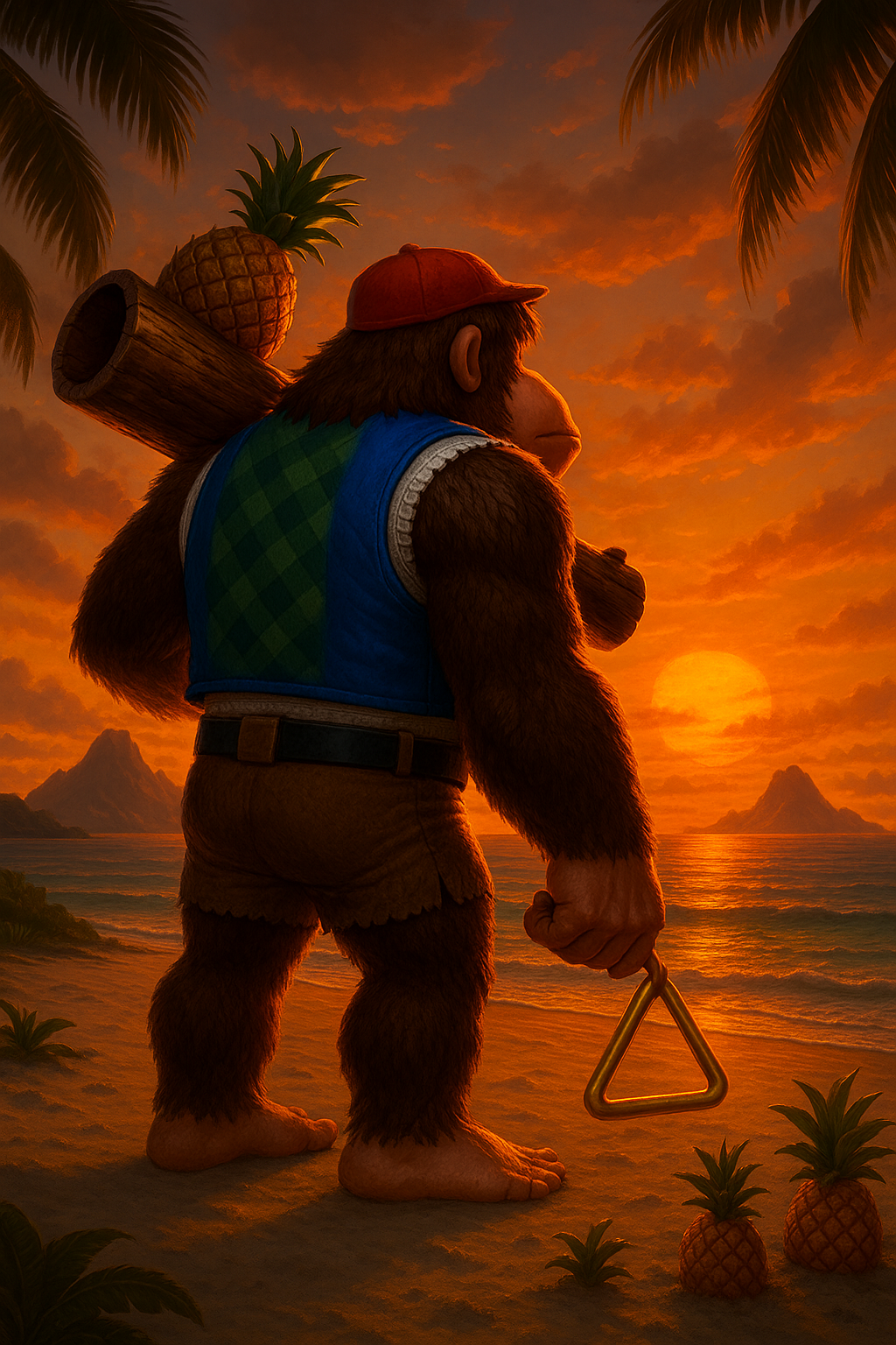 Epic Chunky Kong at sunset